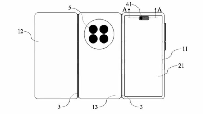 Leaked Huawei Mate XT 2 patent hints at a new design and folding mechanism