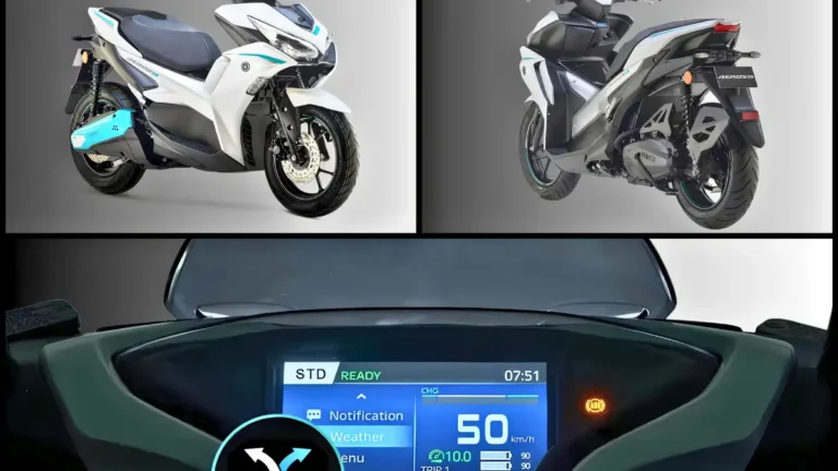 Yamaha AeroxE Electric Scooter Launched at Rs 2.82 lakh – 117km Range, 95.5kmph Speed