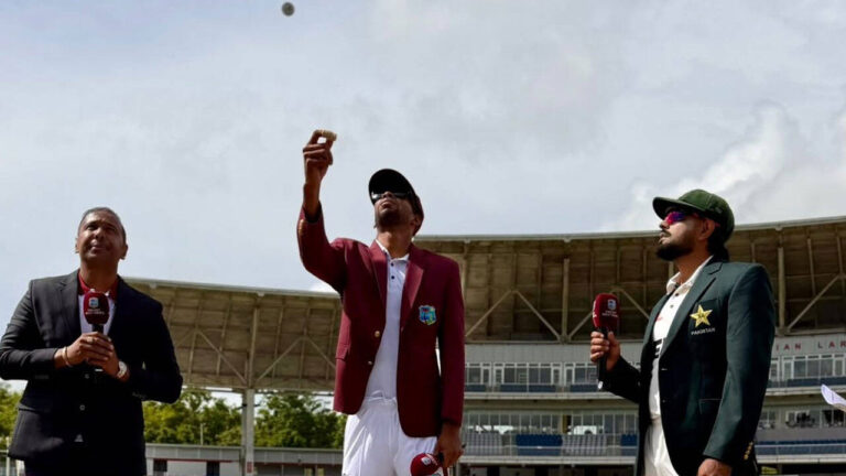 West Indies 19/1 in 13.4 Overs