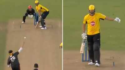Tim David questions Pakistan bowler Usman Tariq’s bowling action, gestures ‘no-ball’ after dismissal | Cricket News