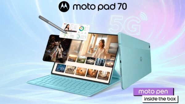 Motorola Moto Pad 70 announced: 12.1″ 90Hz display, 5G connectivity, and 10,200 mAh battery