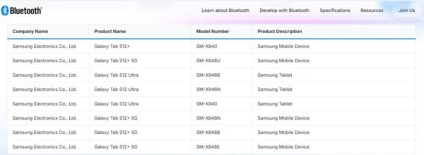 Samsung Galaxy Tab S12+ and Tab S12 Ultra move a step closer to launch as they get Bluetooth certified