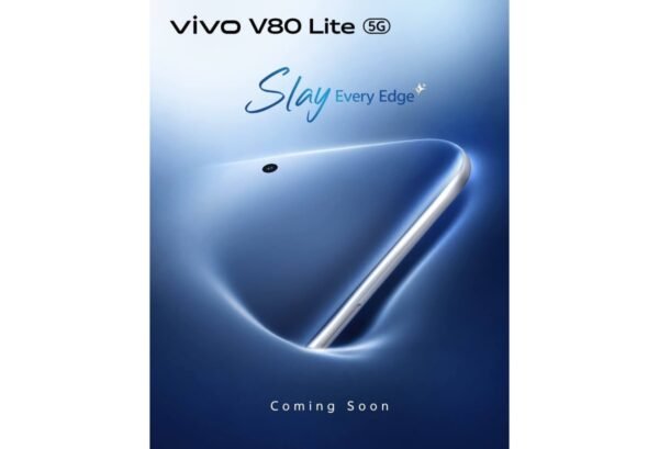 vivo V80 Lite 5G teaser image shows part of its front design