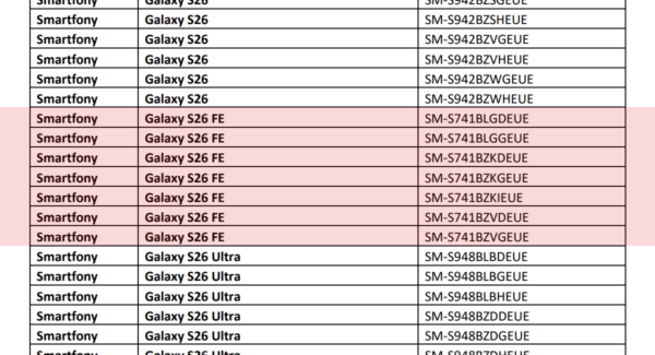 Samsung Poland lists 7 SKUs for the Galaxy S26 FE