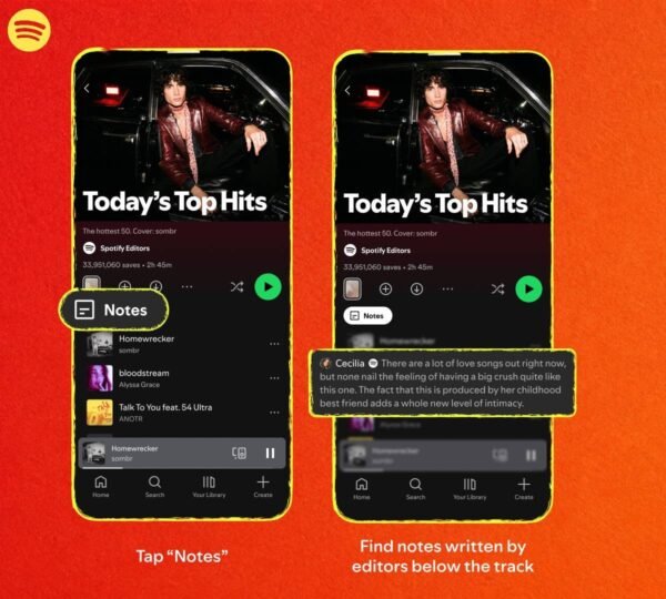 Spotify expands User Notes, adds Playlist Notes to its top editor-curated playlists