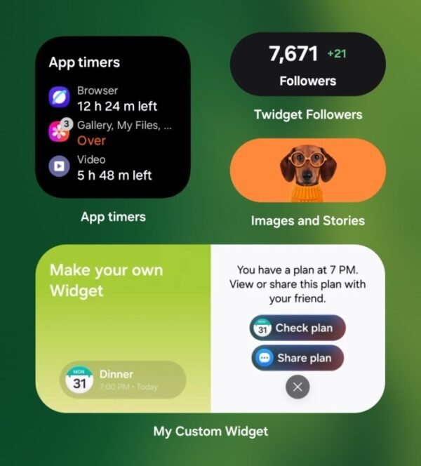 Samsung’s One UI 9.5 might use AI to let you design custom widgets, leak shows