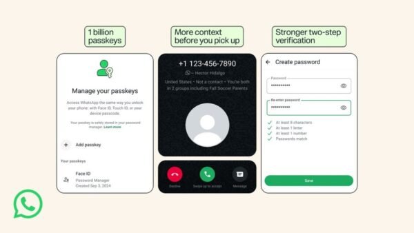 WhatsApp strengthens two-step verification, adds enhanced call information