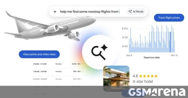 Google Search’s AI Mode can now track flight prices and book hotels for you