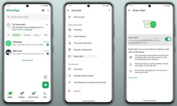 WhatsApp’s Scam Alert feature is now available to beta users on Android