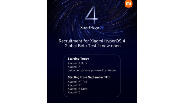 Xiaomi starts beta test recruitment for HyperOS 4
